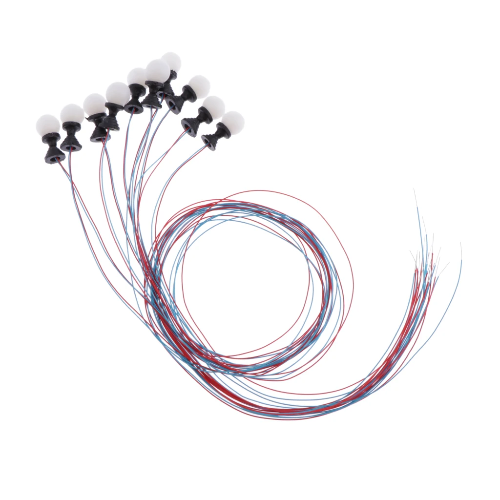 10 шт. модель железная дорога поезд лампы светодиоды-мини ландшафт газон диорама