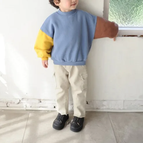 2021 winter new Korean boys and girls  warm wool cotton casual clothing loose toddler girl winter clothes