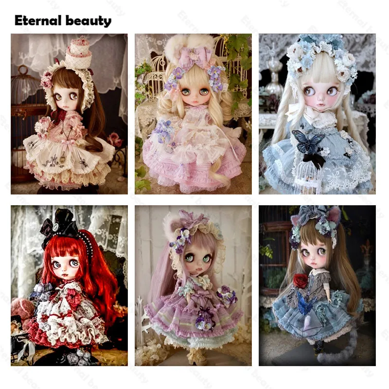 

Diamond Painting Cartoon Girl Cross Stitch Kits Home Decoration Full Square Round Drill Rhinestones Pictures Diamond Embroidery