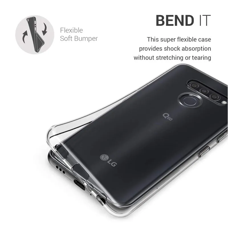 Мягкий прозрачный чехол для LG V60 Q51 K61 K51S K41S V50S G8X G8S ThinQ Q70 K30 K20 2019 K40S K50S Stylo 5 2 4 + Q60 Q9 Q7
