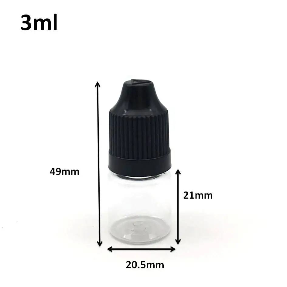 Лидер продаж пластиковая бутылка капельница для жидкости 3 мл|bottle printer|tip hairbottles