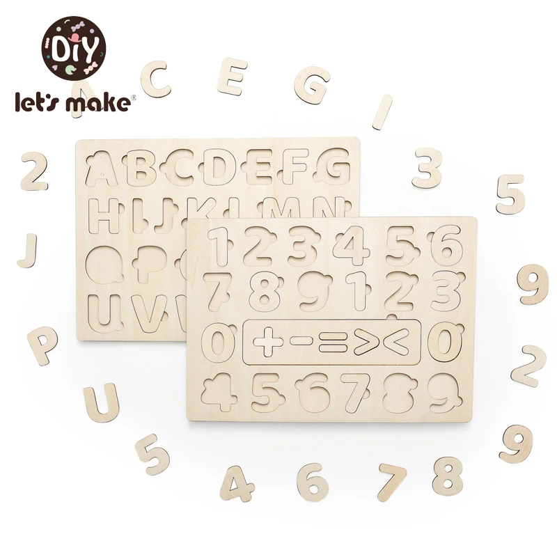 

Let's Make Wooden Literacy Board Double Sided Wooden English Alphabet Number Board Children Cognition Writing Educational Toy