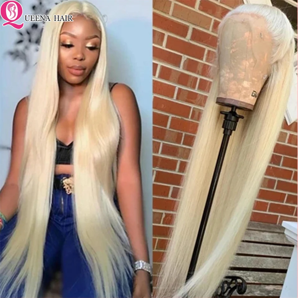 

613 Hd Lace Frontal Wig 13×4 Honey Blonde Lace Front Wig Straight Human Hair Wigs Peruvian Glueless Transparent Lace Wigs 180%