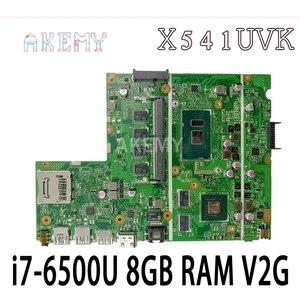 akemy x541uvk motherboard mainboard i7 6500u cpu 8gb ram v2g for asus x541uvk x541uj x541uv f541u r541u laptop motherboard free global shipping