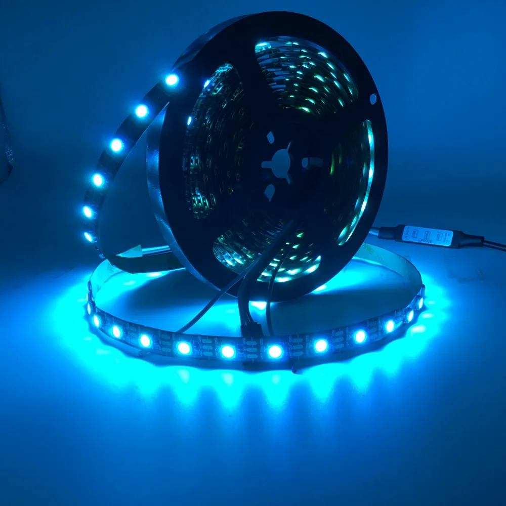 WS2812B WS2812 RGB светодиодный светильник водонепроницаемый индивидуально адресуемый умный RGB светодиодный светильник для украшения дома DC5V