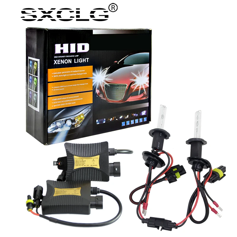 Комплект ксеноновых фар SXCLG 4300K 6000K 8000K 12 В постоянного тока 55 Вт комплект для