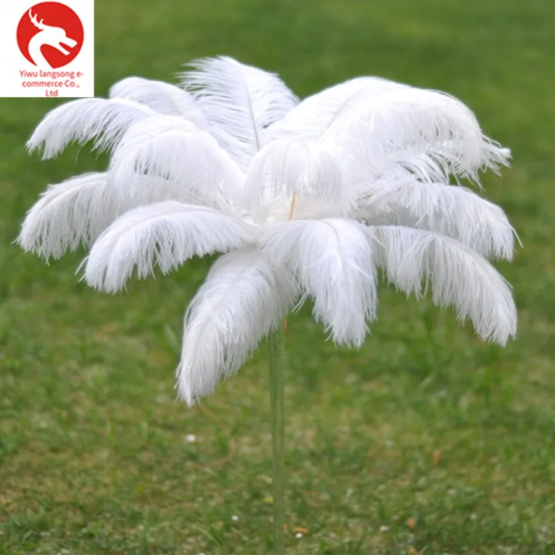 

high quality white Ostrich Feathers 100pcs/ 30-35cm 12-14" Carnival Costumes Party Home Wedding Decorations Natural Plumas pluma