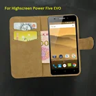 Кожаный чехол-книжка Highscreen Power Five EVO, 6 цветов, модный винтажный Роскошный многофункциональный чехол для телефона с отделениями для карт