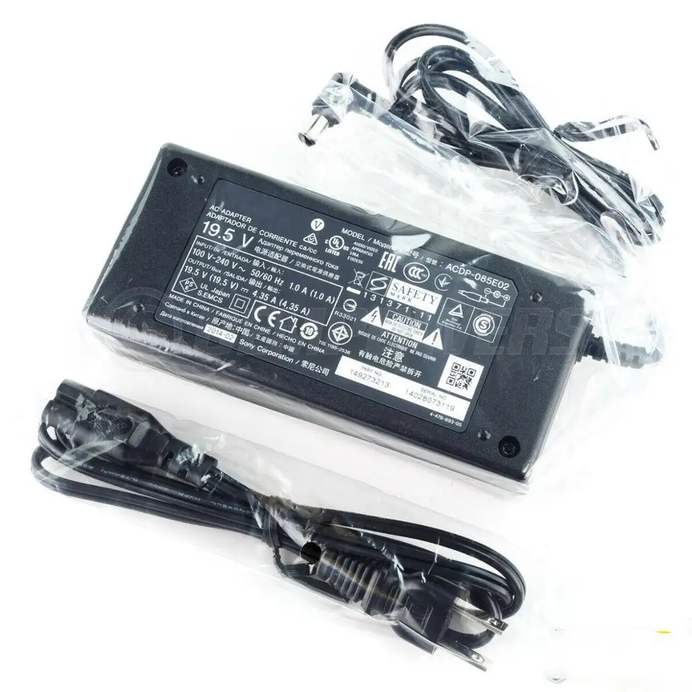 Для Sony 19 5 V 4.35A светодиодный ТВ Зарядное устройство ACDP-085N02 KDL-48W605B KDL-48W600B |