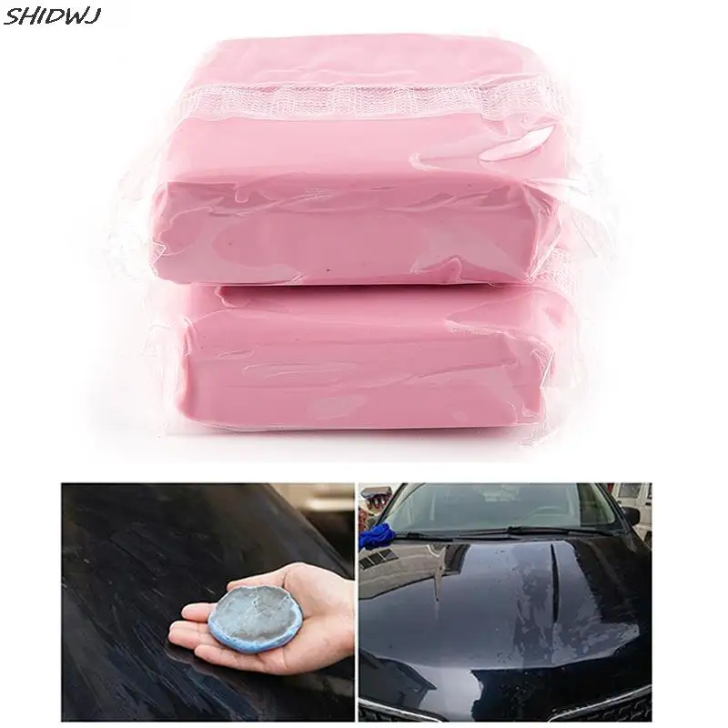 

100 г, розовый брусок Волшебной Глины для мытья автомобиля, уход за автомобилем, мытье грязи, детейлинг, чистящая глина, инструмент для обслуж...