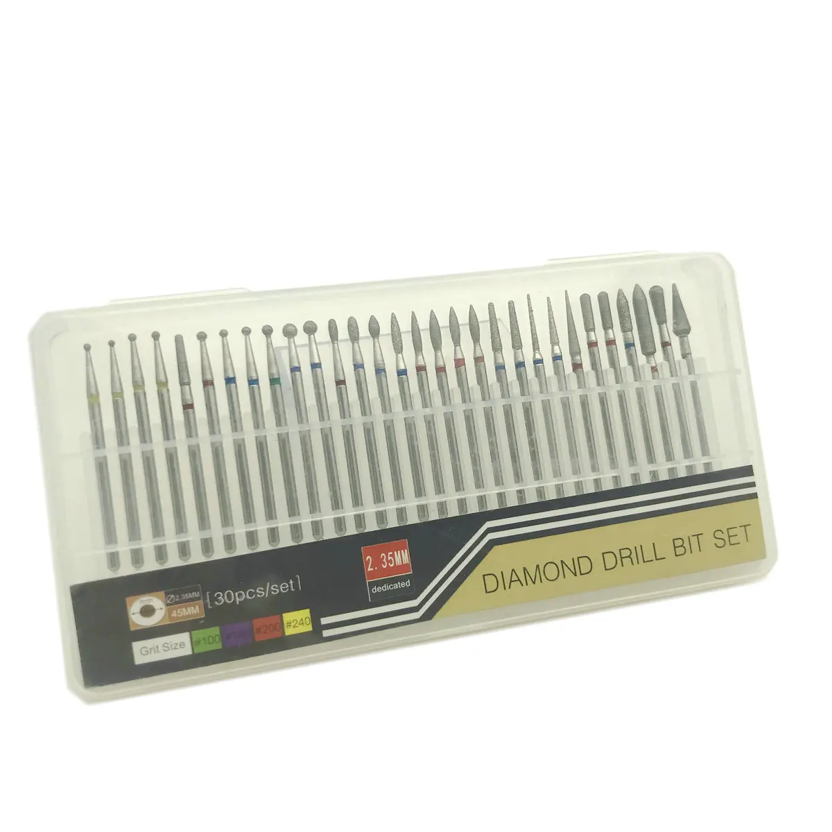 Новый 30 шт./компл. зубные Алмазные Боры сверла для ногтей фреза роторный Бур