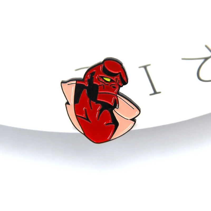 12 шт. эмалированная брошь в форме героя фильма Hellboy для рюкзака джинсовой сумки