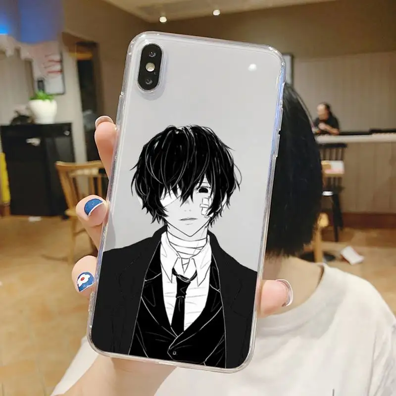 

Bungo Stray Dogs Phone Case Transparent soft For iphone 5 5s 5c se 6 6s 7 8 11 12 plus mini x xs xr pro max