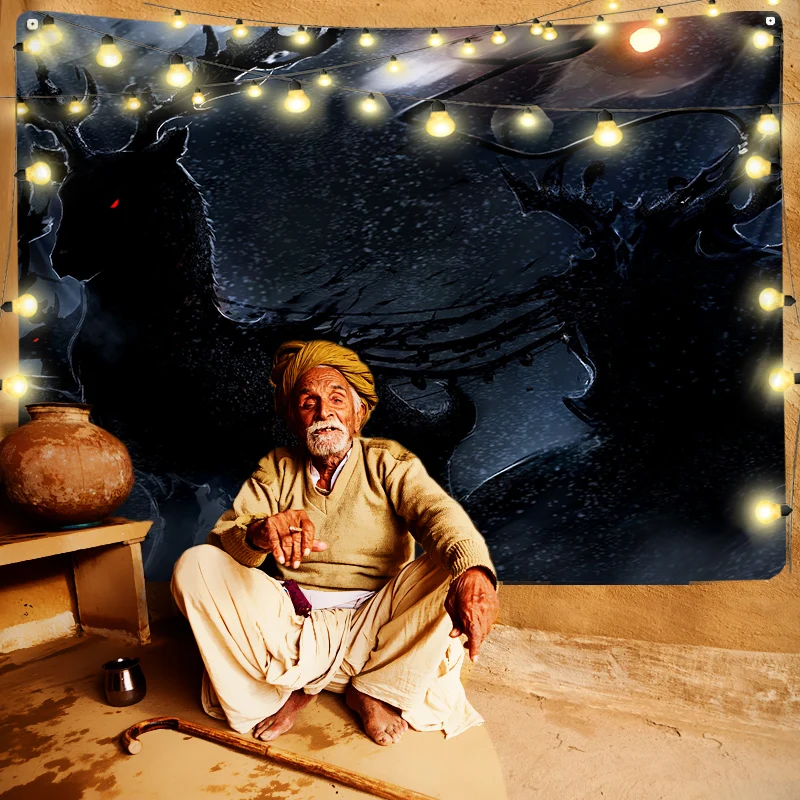 Рождественские подарки Санта-Клауса олень белоснежный гобелен коврик для йоги