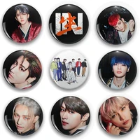 kpop stray kids new album in health peripheral badge skz badge brooch accessories hyunjin same style