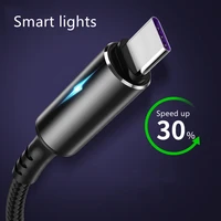 usb type c cable led android mobile phone charger kabel fast charging usb c data cord charge for xiaomi samsung huawei data line