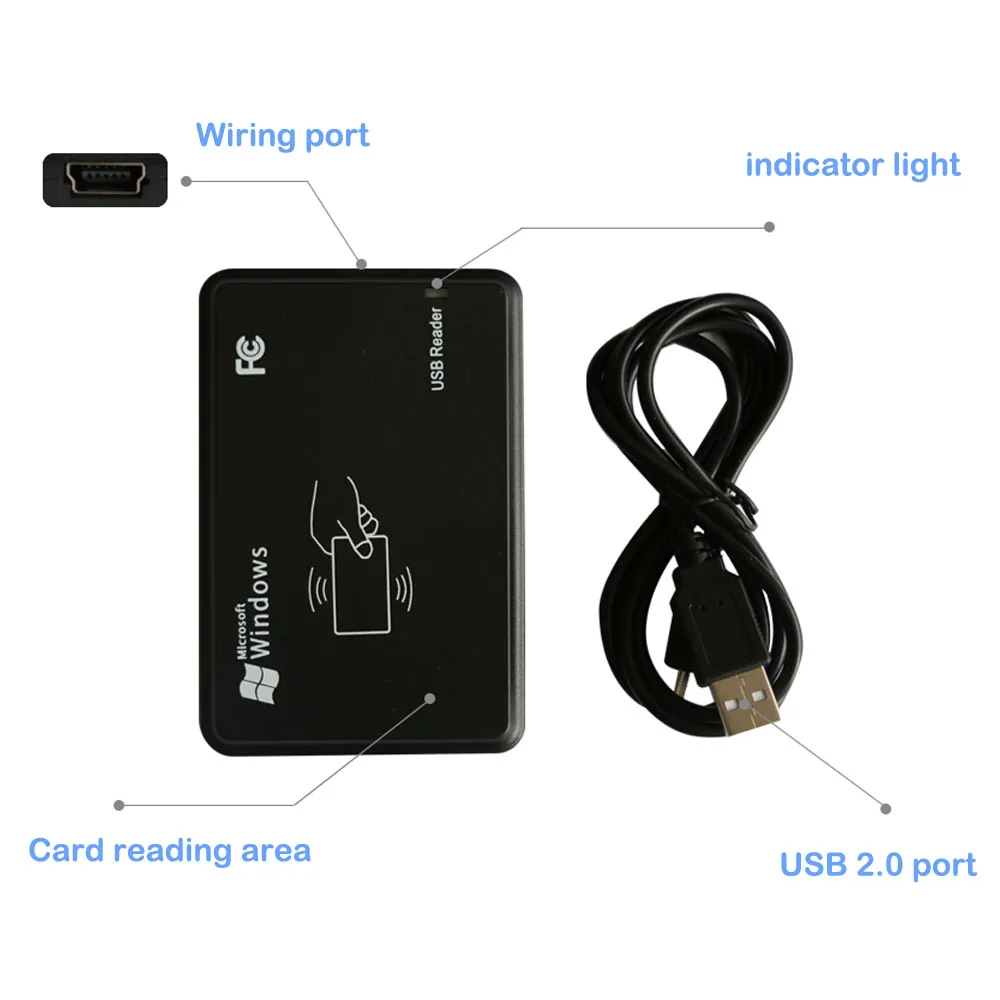 Считыватель Ntag213 RFID дальность считывания/расстояние Бесконтактный с USB для