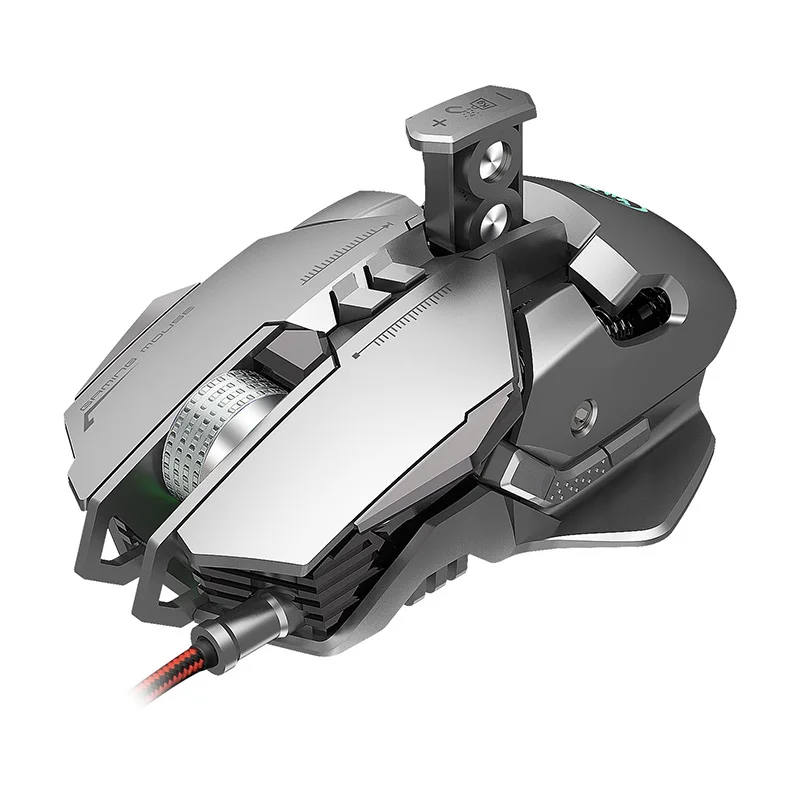 

Игровая мышь для игрового ноутбука, ПК, проводная оптическая игровая мышь 6400 точек/дюйм с 7 кнопками светодиодный светодиодной подсветкой, м...