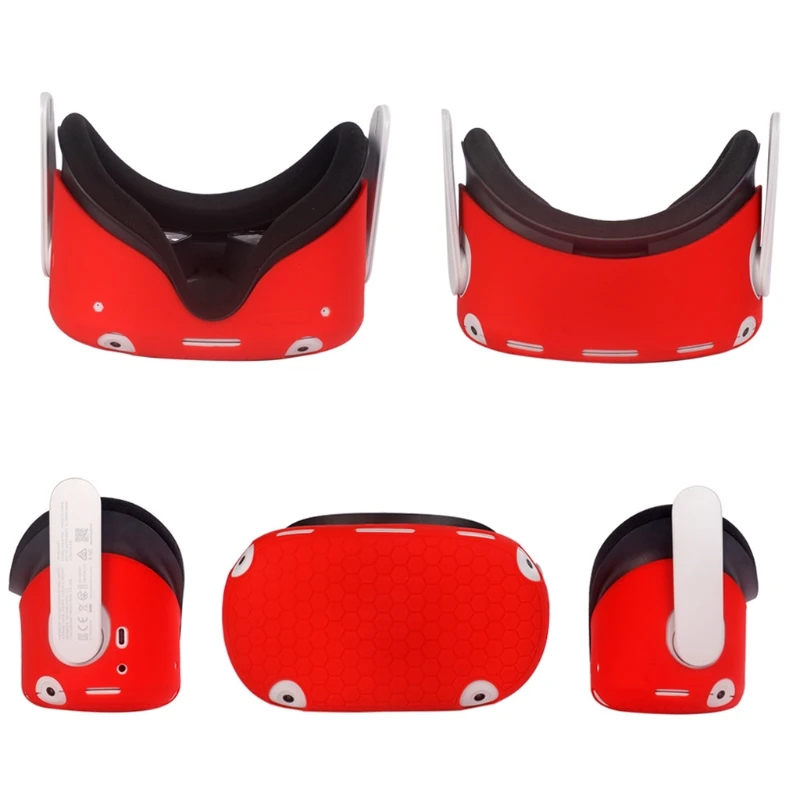 Silicone Protective Cover Shell Case For Oculus Quest 2 VR Headset Head Skin Anti-Scratches Accessories | Электроника