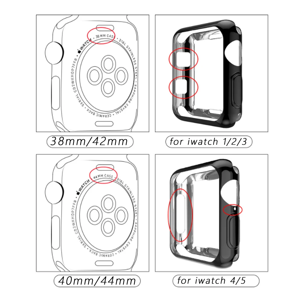

Diamond case cover For Apple watch 6 SE 5 4 3 2 44mm 40mm 42mm 38mm Crystal protective bumper cover case For iwatch Accessories