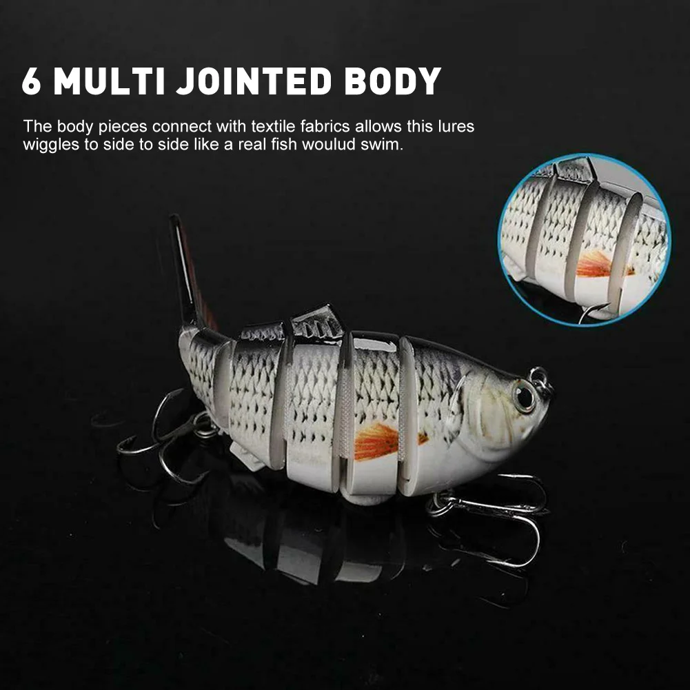 5Pcs 10cm 150g hot model fishing lures hard bait Bass Fishing Hard Lure 6-segment Jointed with Tackle Box | Спорт и развлечения