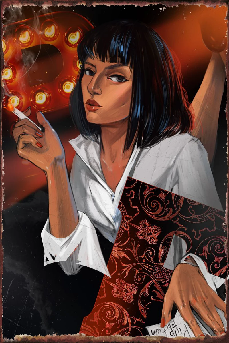 

Pulp Fiction Tin Sign Tin Plates Wall Decor Room Decoration Retro Vintage Metal Sign For Art Home Club Man Cave Cafe Pub