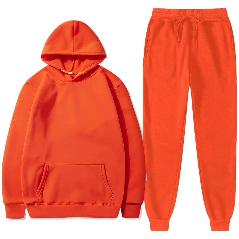 

Men's Sets Hoodies+Pants Autumn Winter Hooded Sweatshirt Sweatpants Fashion Slim Fit Men Set Hoodie Pant Hip Hop Pullover Hoody