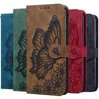Retro Flip Leather Phone Case For Huawei P20 P30 Honor 10X Lite Y5P Y6P Smart 2019 2020 2021 Butterfly Book Cover