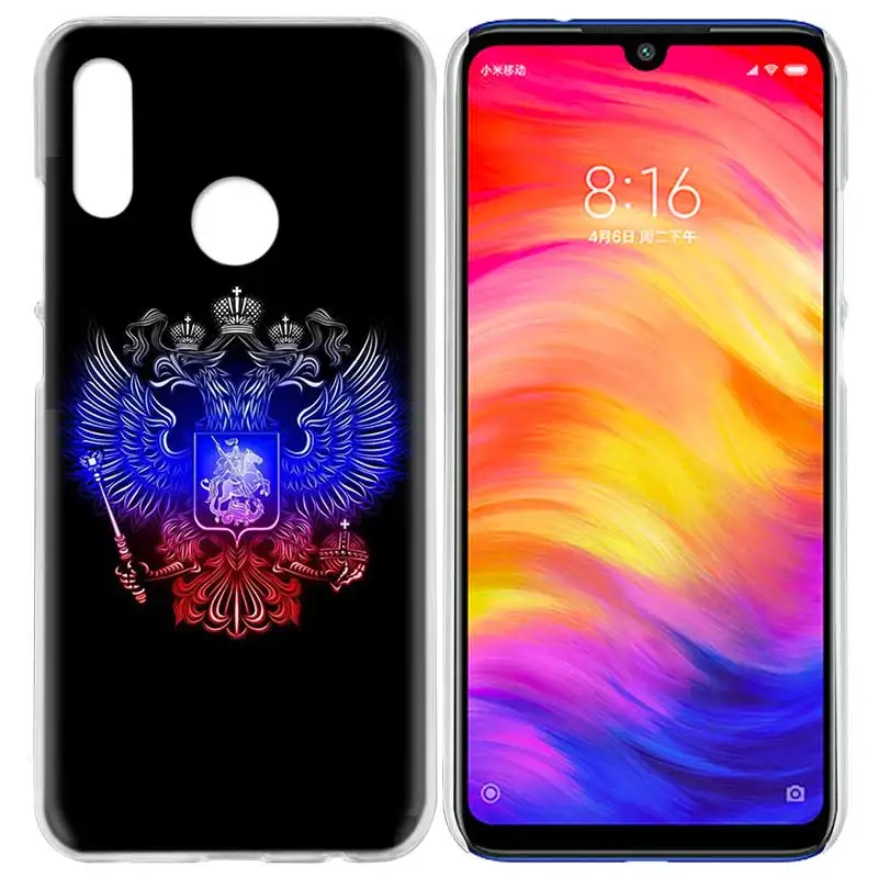 01 Чехол для Xiaomi Redmi Note 7 7A фотоаппаратов моментальной печати 7S 6 6A 5 Y3 K20 mi 8 до 9 лет CC9 CC9E A1 A2 A3 играть F1 Lite Pro Plus флаг России герб - Цвет: 01