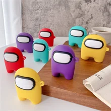 Hot Game Casual Games Draadloze Bluetooth Headset Hoofdtelefoon Cover Fundas Sleutelhanger Pvp Oortelefoon Case Voor Airpods 1 2