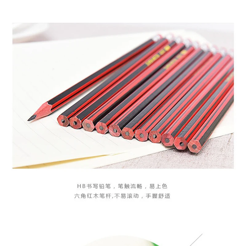 Карандаш с ластиком HB для начальной школы 5 шт. |