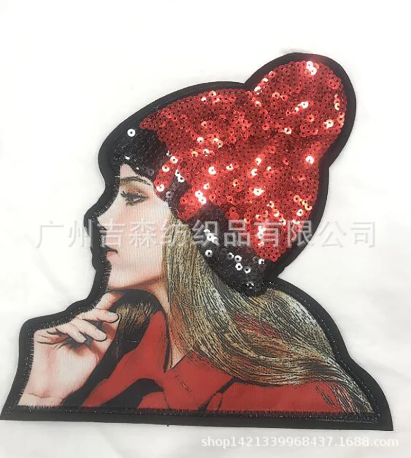 

gold bead piece buiter computer bead piece embroidery chapter embroidery badges sequins embroidery factory direct sale
