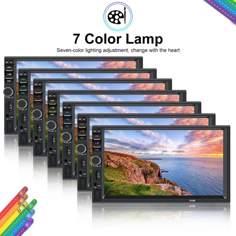 Авторадио 2din Кассетный рекордер HD 7 &quotсенсорный экран авто аудио Bluetooth