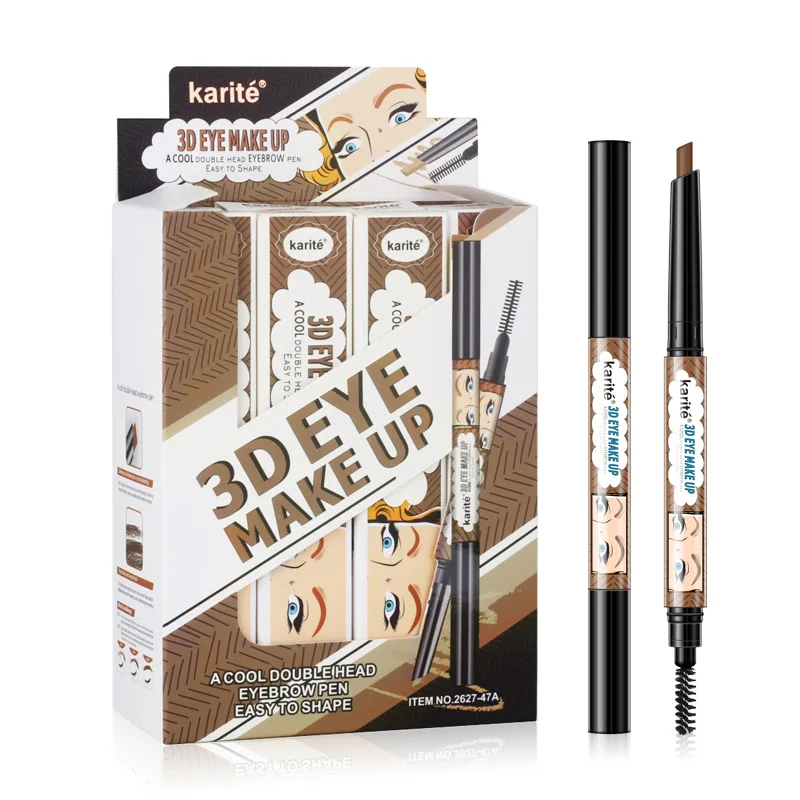 3 шт./лот карандаш для бровей с двойной головкой водостойкий простой в форме