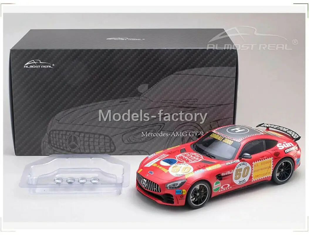 

New 1/18 Almost Real For Benz AMG GTR GT R 2017 Limited Diecast Model Car Red Pig Gift Collection Ornaments Metal,Plastic,Rubber