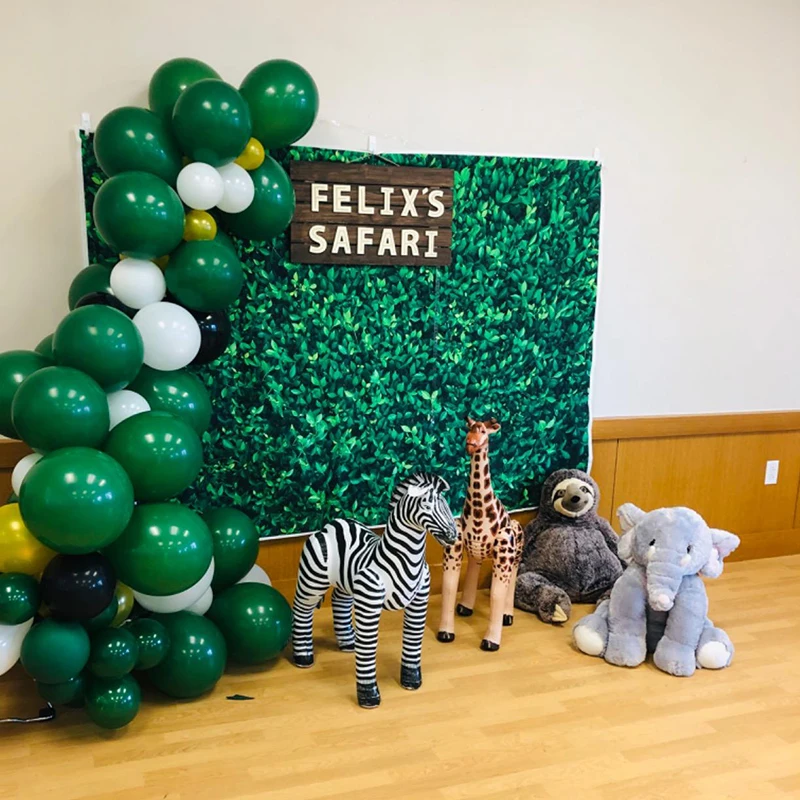 Джунгли сафари украшение на день рождения жираф слон Зебра Тигр надувная игрушка