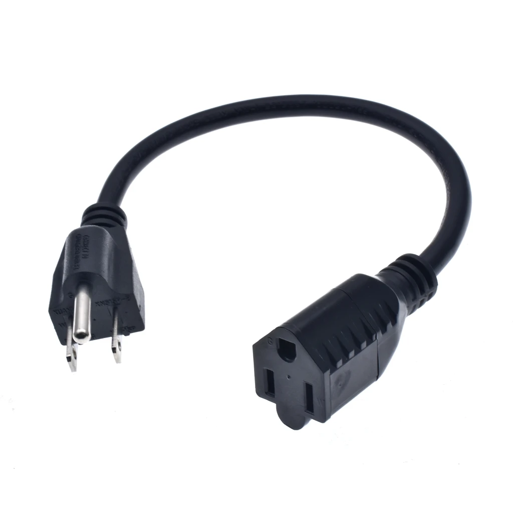 Американский/Американский 3pin короткий плоский шнур питания Nema 5 15P штекер для 15R