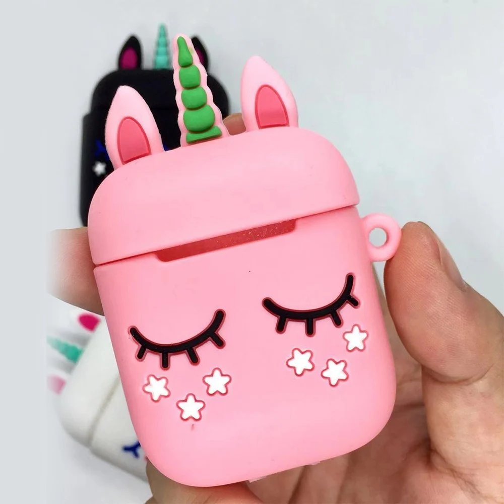 B10 Для Airpods чехол 1/2 милый мультяшный защитный чехол Роскошный для Air pods беспроводной чехол для наушников для Apple Airpods 2 силиконовый чехол - Цвет: B10