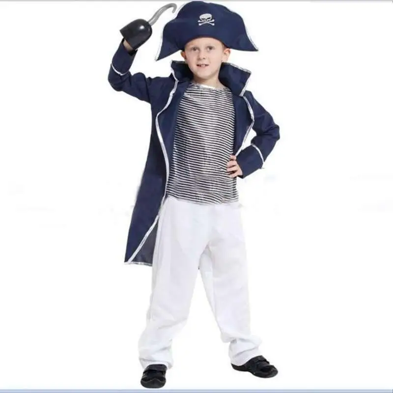 Детский костюм пирата для косплея детские костюмы на Хэллоуин капитана