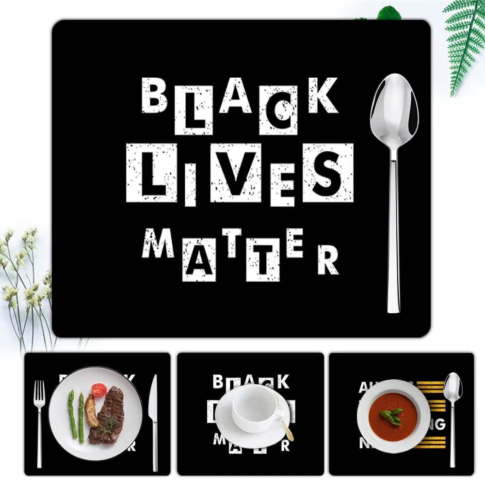 

Kitchen Accessories Hot Pad Tableware Pad Phrase Coaster Washable Table Napkins Placemat Kitchen Device Sets Casual Trays Tea