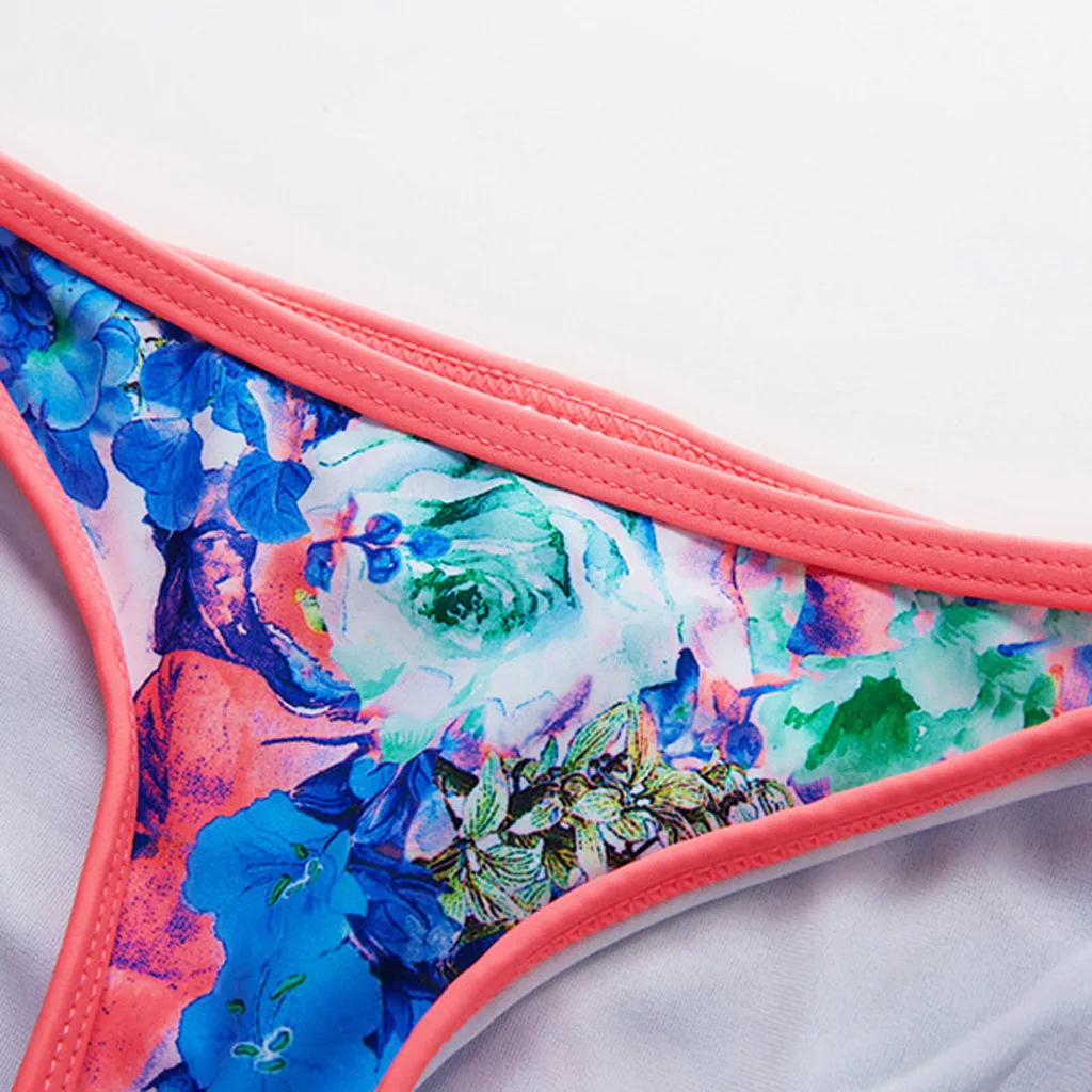 2020 летний детский комплект бикини для девочек пляжный купальник с цветочным