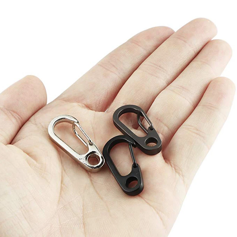 

10pcs Aluminum Carabiner Inches Clip Mini Carabiners Set Spring Snap Keyring Hook for Camping Traveling Hiking Keychains