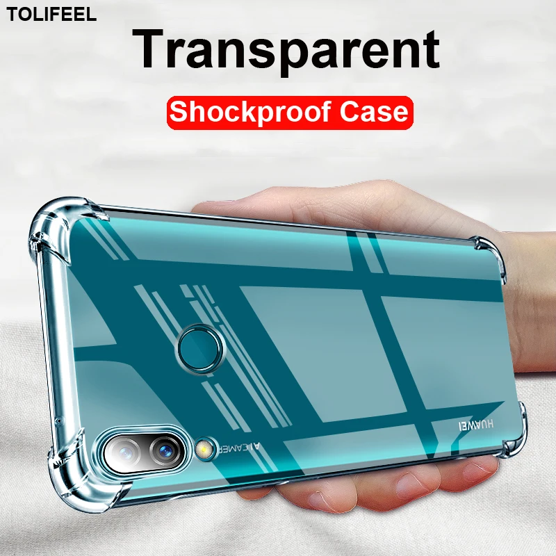 Противоударный чехол с подушкой безопасности для Huawei Y6 Pro Y7 Y9 Prime 2019 мягкая