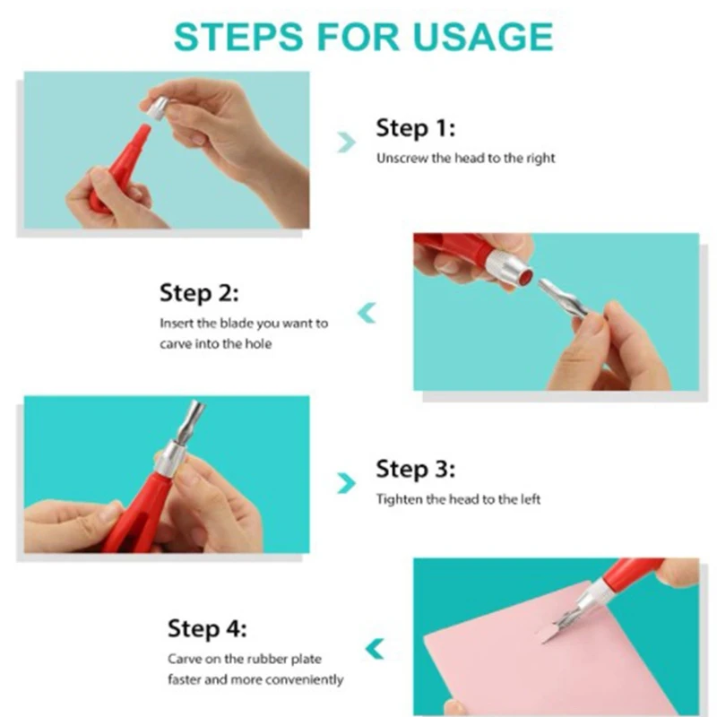 

12Pcs Soft Rubber Carving Blocks Kit, Comes for Ink Paint Block Stamping, Printmaking Wallpaper and Arts & Crafts