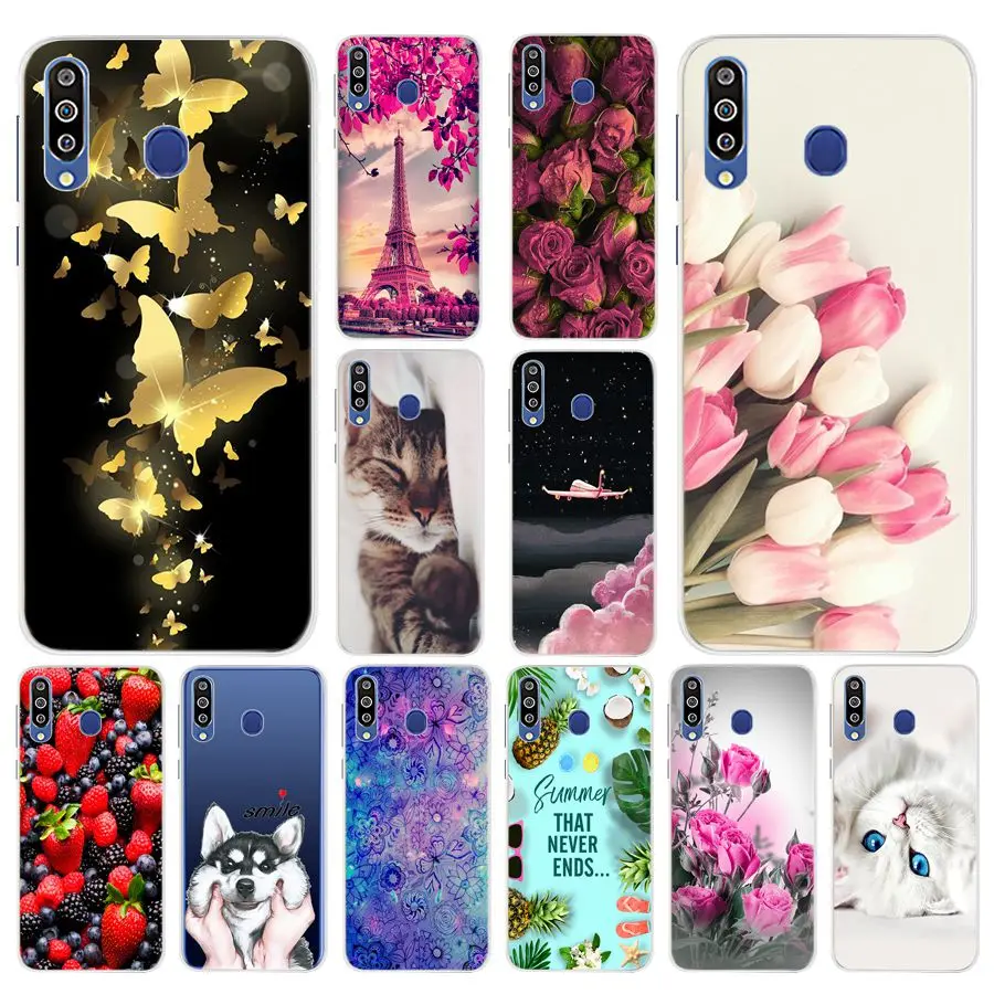 Мультяшный чехол для телефона samsung galaxy m30 a40s мягкий coque mask m 30 Чехлы бамперы |