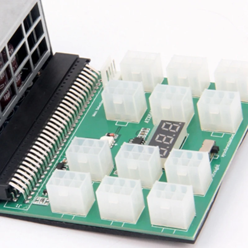 

Server Power Conversion Board 12 Ports Breakout Board Plus 12Pcs 6Pin 50cm image Cables with Toggle Switch