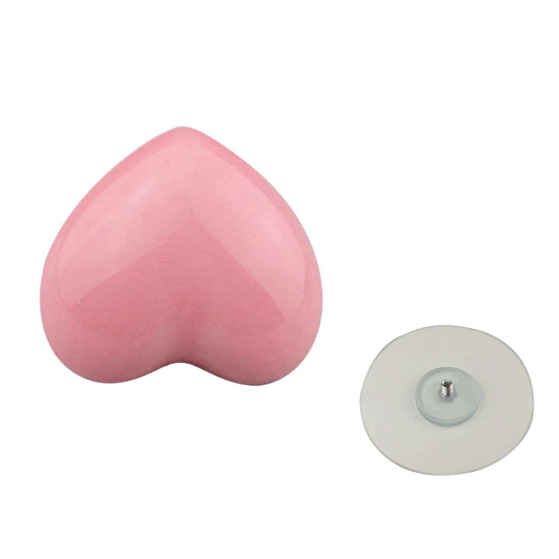 10 шт./лот в форме сердечек клейкая керамическая ручка для шкафа выдвижной ящик