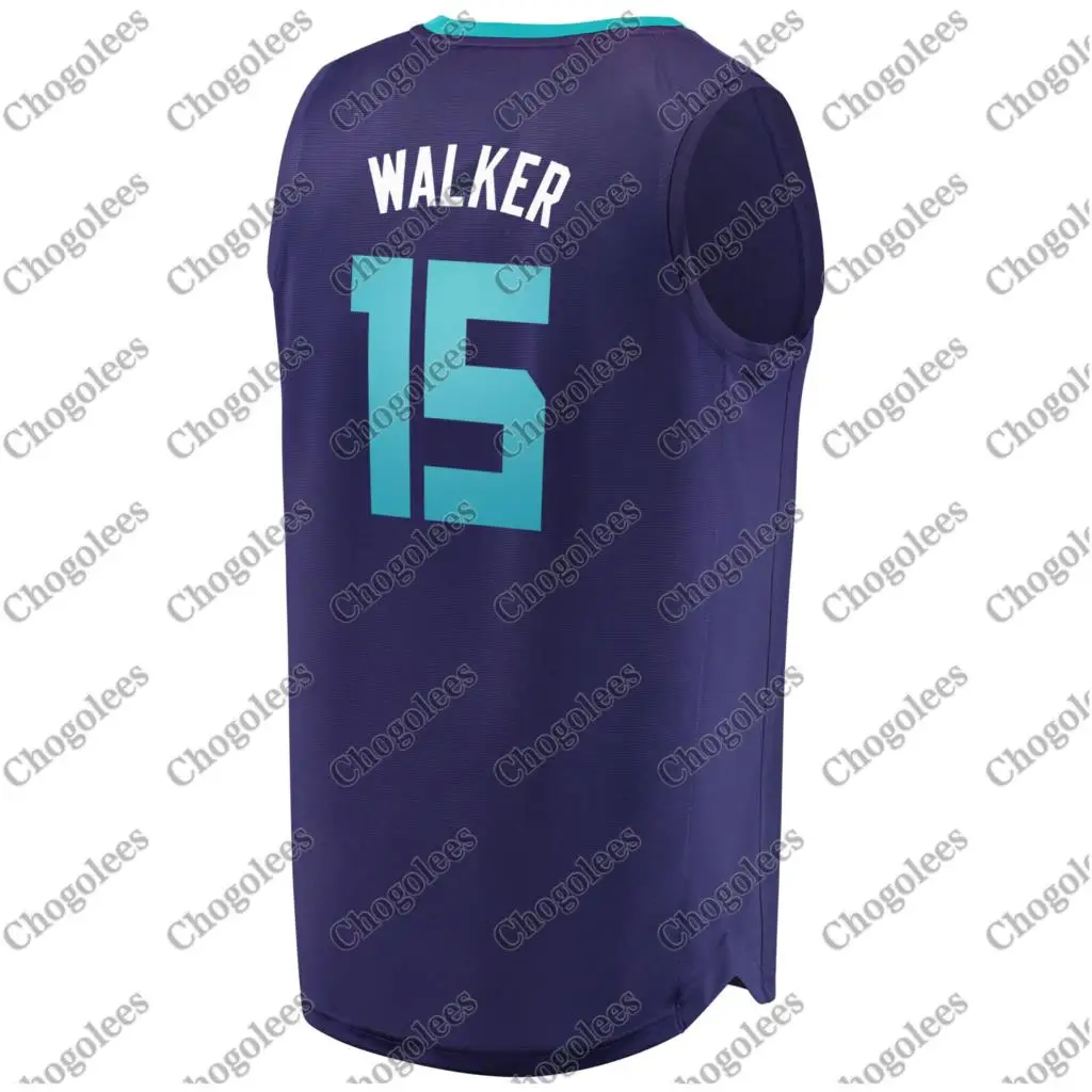 

Men Basketball Jersey Kemba Walker Charlotte Fast Break Player Jersey Statement Edition Purple