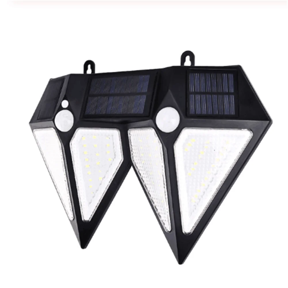 

80 LED Double-sided Solar Light Motion Sensor Wall Light Outdoor Solar Lamp Garden Decoration Waterproof Solar Powered Sunlight