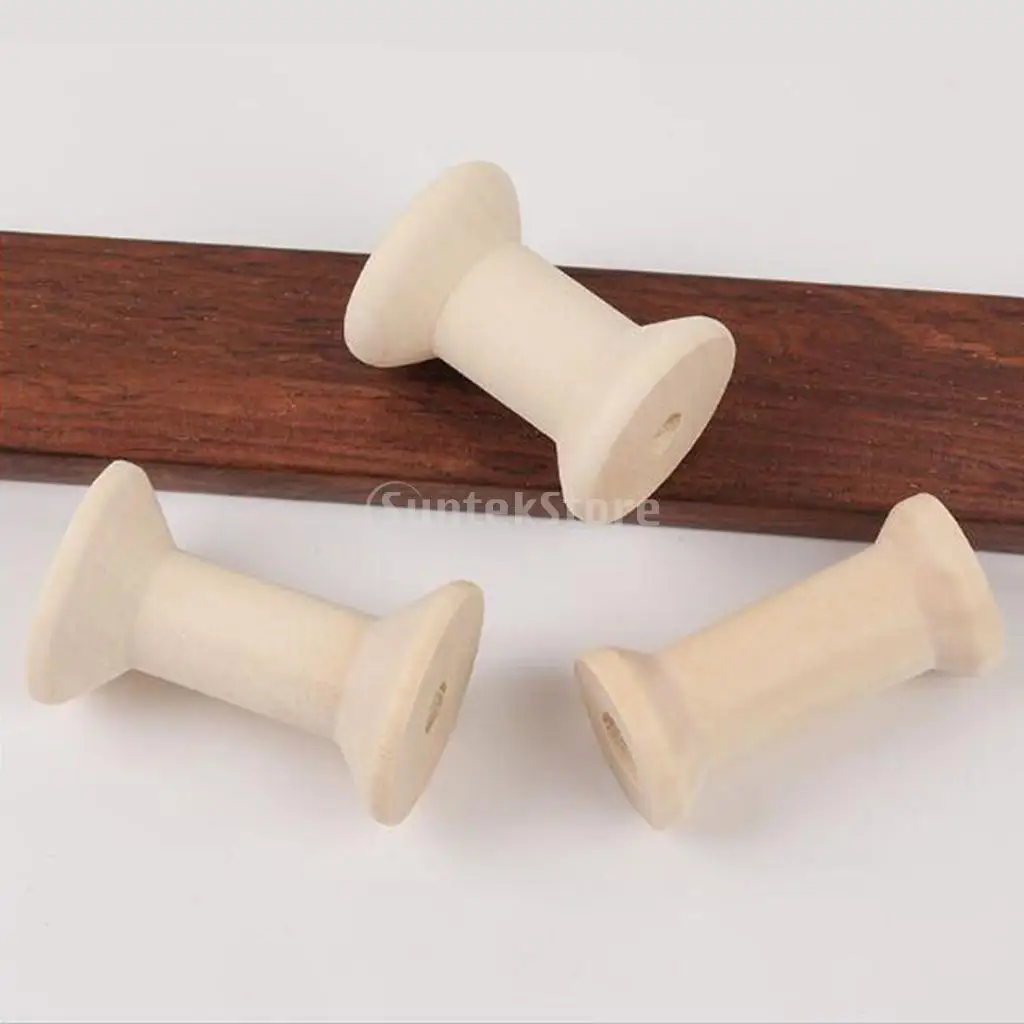 20 шт. шпульки из натуральной древесины для шитья | Дом и сад